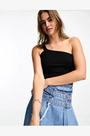 Cotton On Cotton On one shoulder rib crop vest