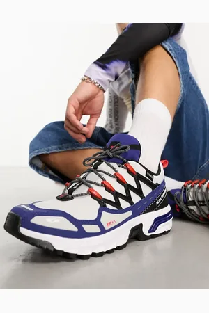 Salomon ACS+ CSWP unisex waterproof trainers in blue print lunar rock and white