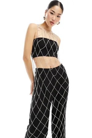 Weekday Sleeveless chain maxi dress in
