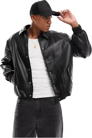 The Couture Club Faux leather bomber jacket in