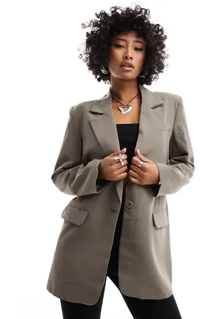 ONLY Oversized blazer in taupe