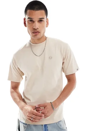 A Bathing Ape Aape By A Bathing Ape regular fit short sleeve t-shirt in beige