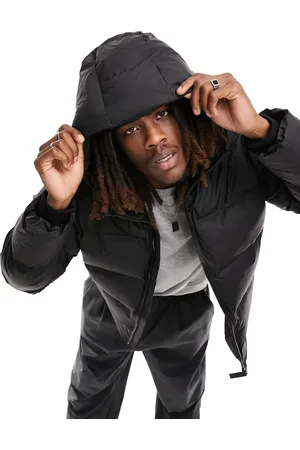 Rains Alta waterproof hooded puffer jacket in