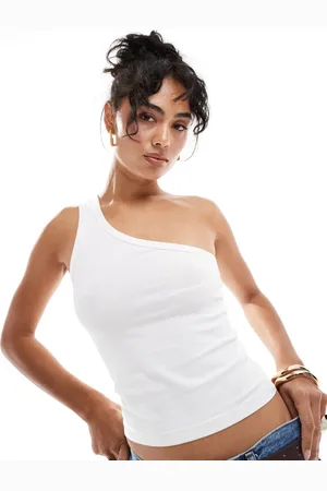MANGO One shoulder top in