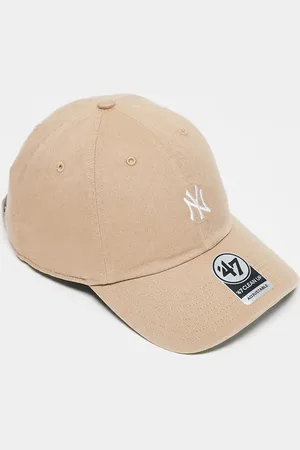 47 Brand NY Yankees mini logo cap in washed beige