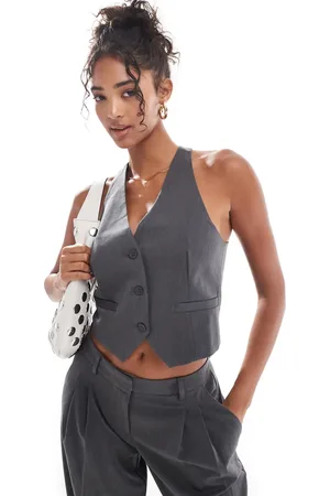 ONLY Racer waistcoat co-ord in dark