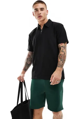 SELECTED Plisse zip polo in