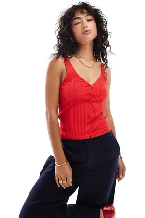 MANGO Button through vest in