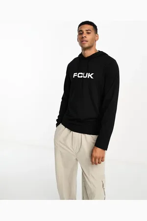 French Connection FCUK long sleeve t-shirt with hood in