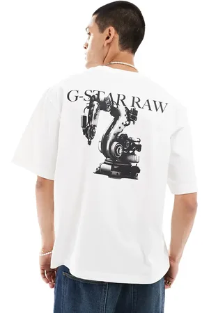 G-Star Oversized t-shirt in with industry logo chest and back print