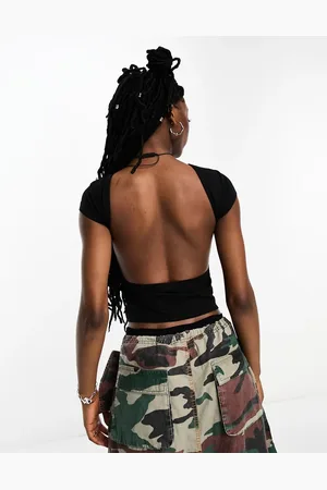 ASOS Cap sleeve backless top in
