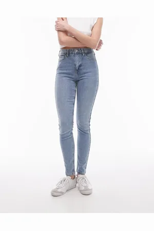 Topshop High rise Jamie jeans in bleach