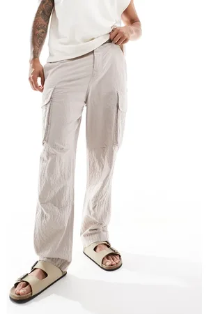 ASOS Textured balloon cargos in stone