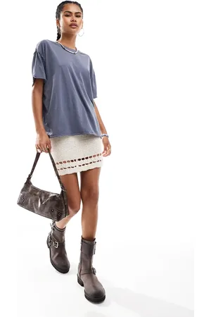 Free People Nina relaxed oversized tshirt in washed