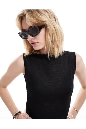 Weekday Skye chunky cat eye sunglasses in tortoise shell