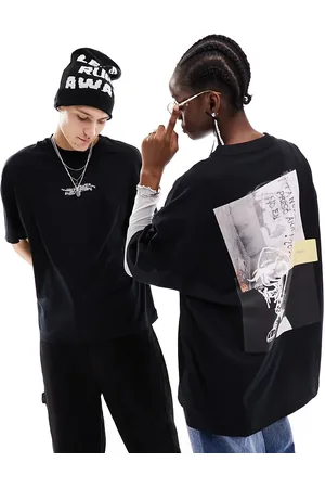 COLLUSION Unisex printed t-shirt with photographic prints