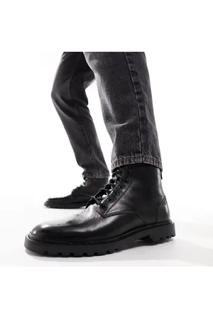 WALK LONDON Milano lace up boots in leather