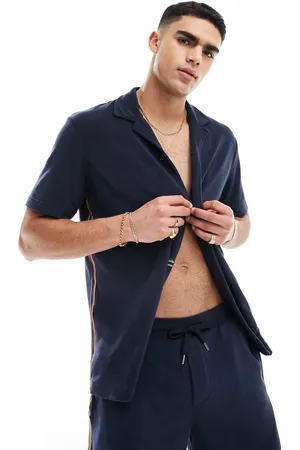 Paul Smith Paul Smith towelling revere collar shirt in