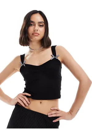 New Look Bow detail vest top in