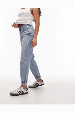 Topshop Original high rise Mom jeans in bleach