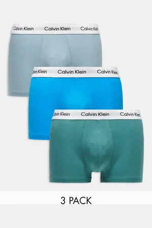 Calvin Klein Low rise cotton stretch trunks 3 pack in