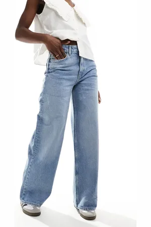 Object Western detail straight leg jeans in medium