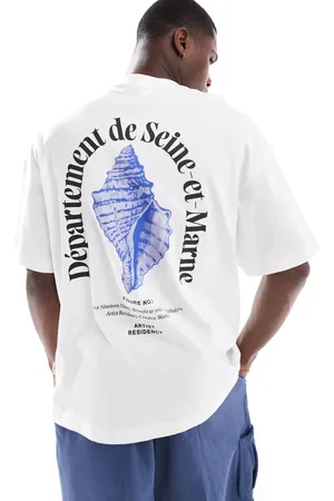 JACK & JONES Oversized shell back print t-shirt in