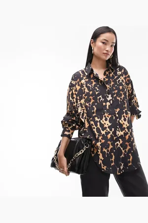 Topshop Animal print shirt in