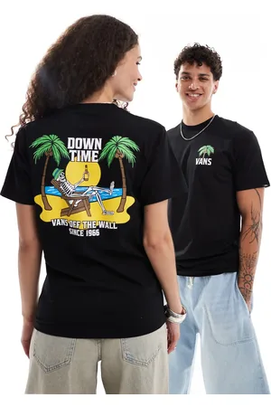 Vans Down time back print t-shirt in
