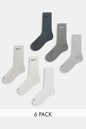 Nike Everyday Cushioned Plus 6 pack trainer socks in