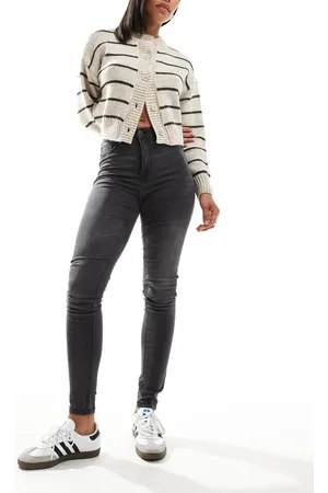 Noisy May Callie high waist skinny jeans in washed