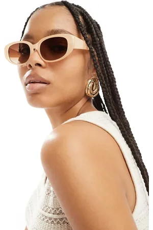 Object Oval frame sunglasses in beige