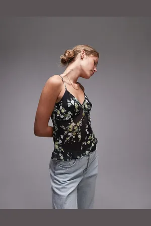 Topshop Tosphop co-ord sheer cami in based ditsy
