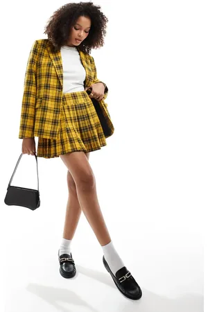 Something New Iconic Clueless pleated mini skirt co-ord in check