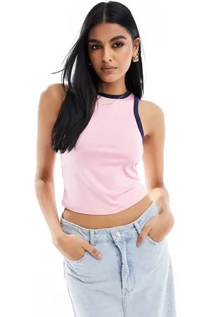 VERO MODA Sporty tank top with contrast trim in