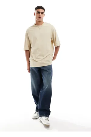 JACK & JONES Super oversized t-shirt in beige