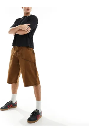 Basic Pleasure Mode Washed denim jorts in