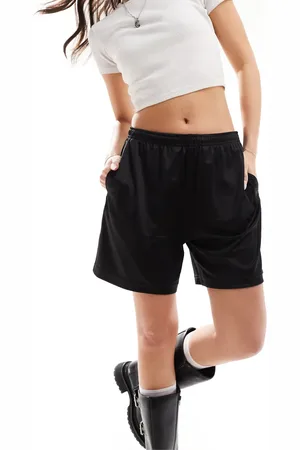 Weekday Ada track shorts with pull-on elasticated waistband in