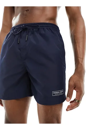 Marshall Artist Branded swim short in navy