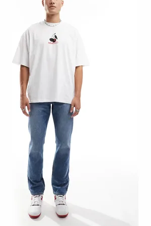 Lee Brooklyn straight fit jeans in mid vintage wash