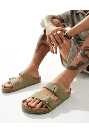 Birkenstock Arizona vegan sandals khaki canvas