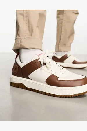 HUGO BOSS HUGO Kilian Tenn trainers in and brown