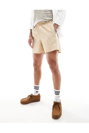adidas Adicolour sprinter shorts in beige
