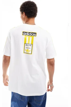 adidas Logo t-shirt in and yellow