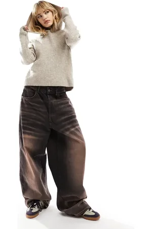 Weekday Zuri knitted hoodie in beige