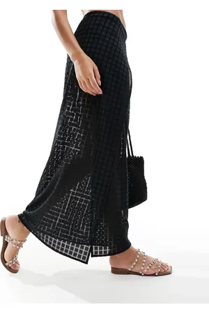 4th & Reckless Arles tie wrap crochet beach skirt in