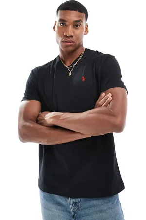 Ralph Lauren Icon logo v-neck t-shirt classic oversized fit in