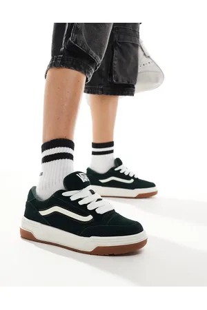 Vans Hylane chunky suede trainers in dark with gum sole detail