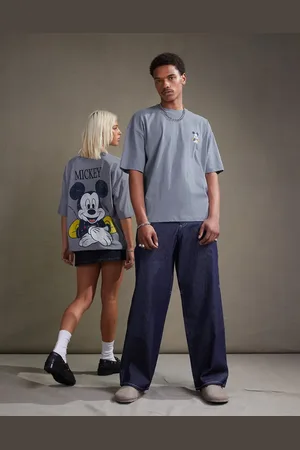 ASOS Disney unisex oversized t-shirt with Mickey Mouse prints in washed