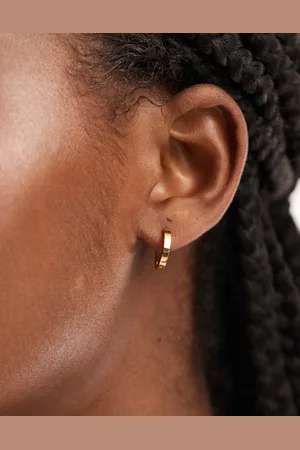ASOS Waterproof stainless steel small hoop earrings in tone